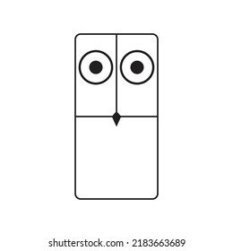 Simple owl vector. Suitable for spooky content or children's books