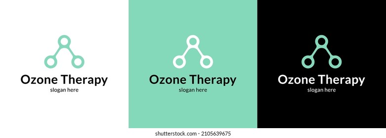 Simple ozone therapy logo. Vector illustration.