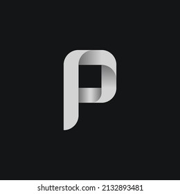 gradiente de logotipo simple p latter