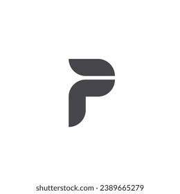 Logo simple p con fondo en blanco 