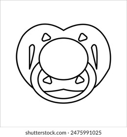 Simple pacifier vector icon design