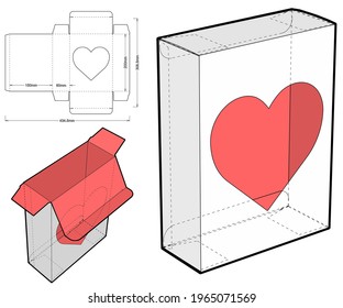 Simple Packaging Folding Box (Internal measurement 15x6x20cm) and Die-cut Pattern. The .eps file is full scale and fully functional. Prepared for real cardboard production.