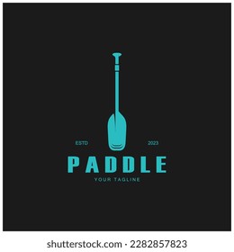 simple paddle logo,design for surfing,rafting,canoe,boat,surfing and rowing equipment business,vector