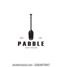 simple paddle logo,design for surfing,rafting,canoe,boat,surfing and rowing equipment business,vector