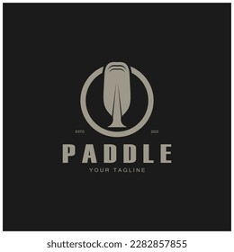 simple paddle logo,design for surfing,rafting,canoe,boat,surfing and rowing equipment business,vector