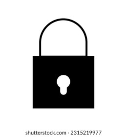 Icono De Padlock Simple Para Logotipo Y Más