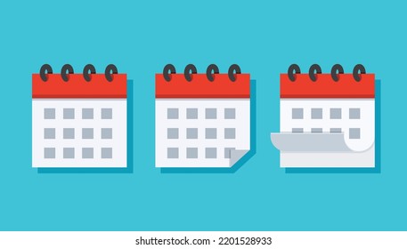 simple page calendar vector illustration