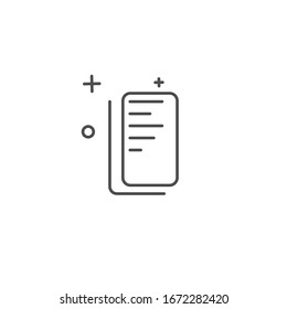 diseño de plantilla de icono de página simple