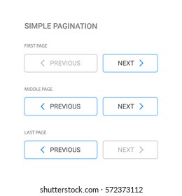 Simple pagination. Web element