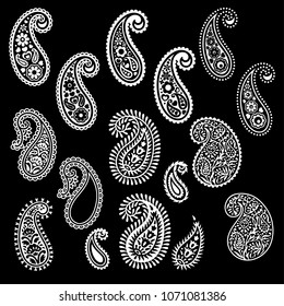 Paisley Vector Elements Stock Vector (Royalty Free) 48686479