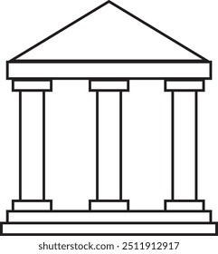 simple palace gate vector design