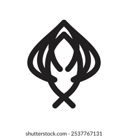 Simple Palm Logo Vector Icon Template Illustration  