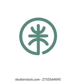 Diseño simple del icono del diseño del logotipo de la palmera