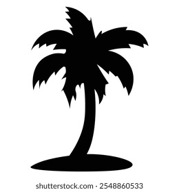 Simple de una palmera, palmera