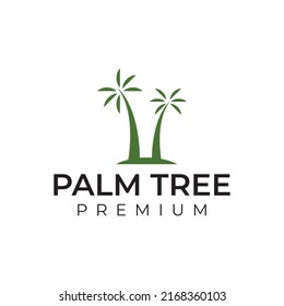 Simple Palm Tree Vector Logo Stock Vector (Royalty Free) 2168360103 ...