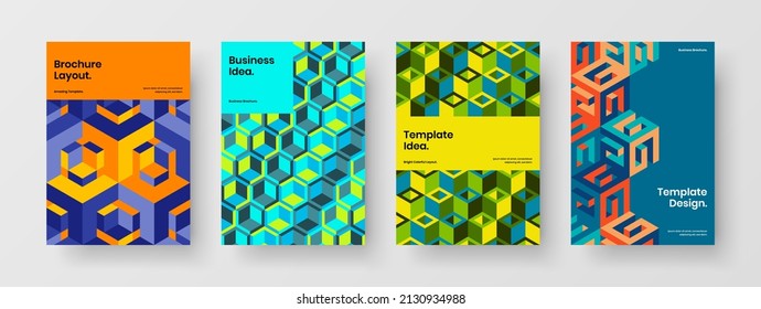 Simple Pamphlet Vector Design Layout Composition Stock Vector (Royalty ...