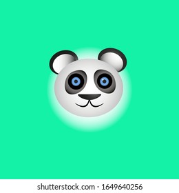 Plantilla simple de diseño de signos de panda