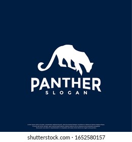 simple panther logo. modern icon, template design