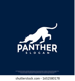 simple panther logo. modern icon, template design