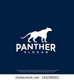 simple panther logo. modern icon, template design