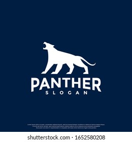 simple panther logo. modern icon, template design