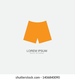 Simple pants icon style. Clothing logo. Modern design.