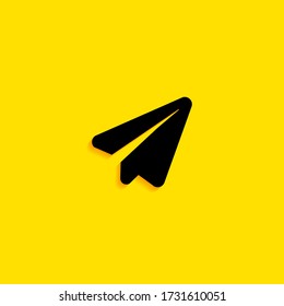 A simple paper airplane icon. Vector illustration