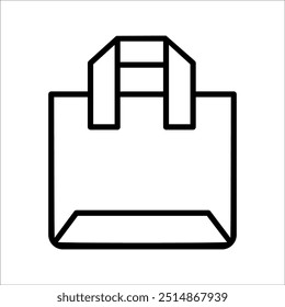 simple paper bag vector icon design