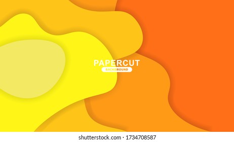 Simple Paper Cut Background, Paper Cut Background Template Free