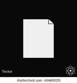 simple paper icon, Vector EPS 10 illustration style