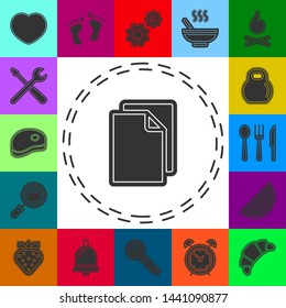 Simple Paper isolated. Flat pictogram - simple icon