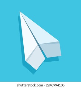 simple paper plane vector illustration