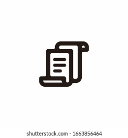 Simple paper vector. Can use for your design elements, Business logo, icon, symbol, website icons, application icons, UI, and More.