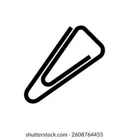 Simple Paperclip Icon Vector Template