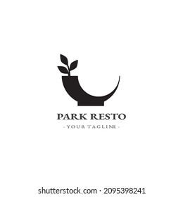 einfaches Logo-Template für Park resto, Vektoreps10