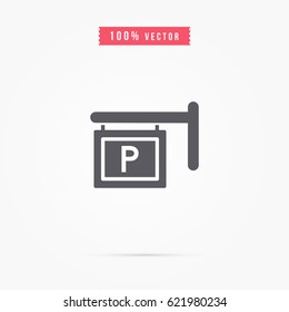 simple parking icon
