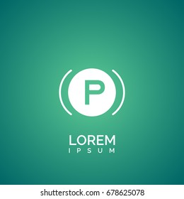 simple parking icon