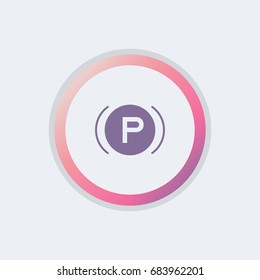 simple parking icon