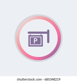 simple parking icon