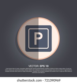 simple parking icon