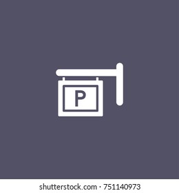 simple parking icon