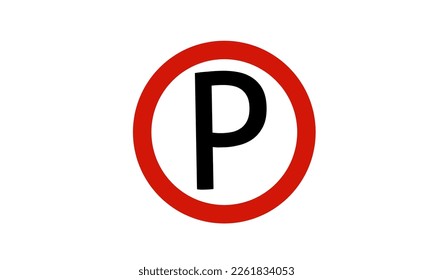 Simple parking symbol, vector illustration