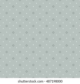 Simple parttern. Dots and cross in the circle.