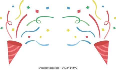 Ilustración simple del cracker partidista izquierda y derecha