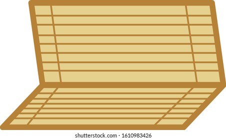 Simple passbook image icon (Image of savings and savings)