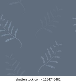 Simple pastel color floral pattern vector seamless