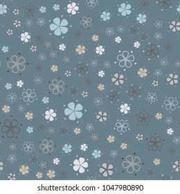 Simple pastel floral pattern