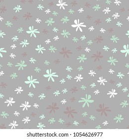 Simple pastel floral pattern