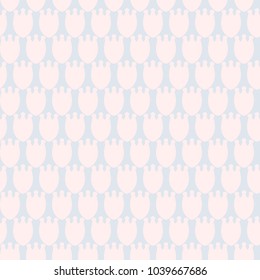 Simple pastel floral pattern for cute childish textile or scrapbooking background