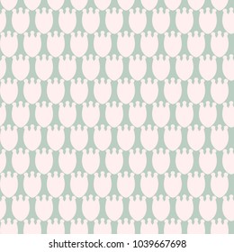 Simple pastel floral pattern for cute childish textile or scrapbooking background